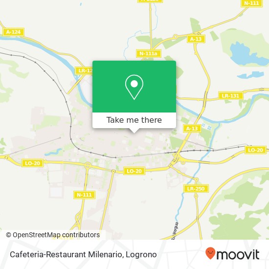 mapa Cafeteria-Restaurant Milenario, Calle Ciriaco Garrido, 10 26003 Logroño