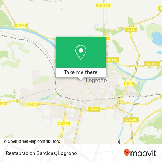 mapa Restauracion Garcicas, Calle Albornoz, 5 26001 Logroño