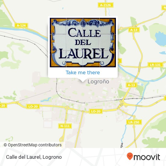 Calle del Laurel map