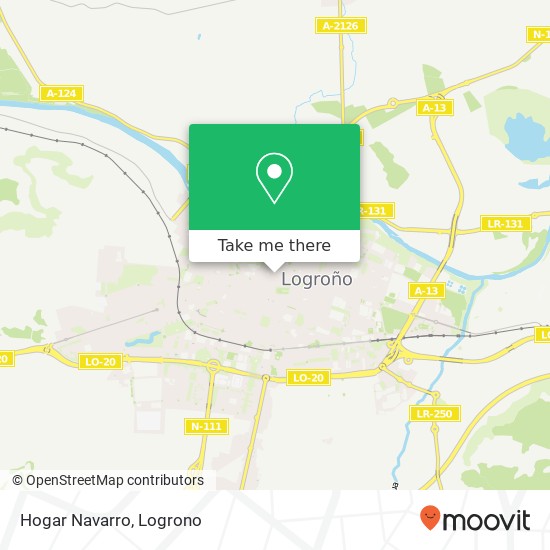 Hogar Navarro map