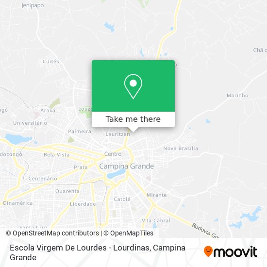 Mapa Escola Virgem De Lourdes - Lourdinas