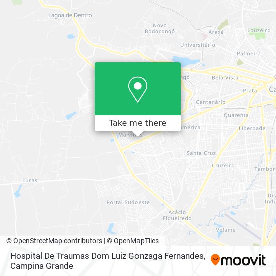 Mapa Hospital De Traumas Dom Luiz Gonzaga Fernandes
