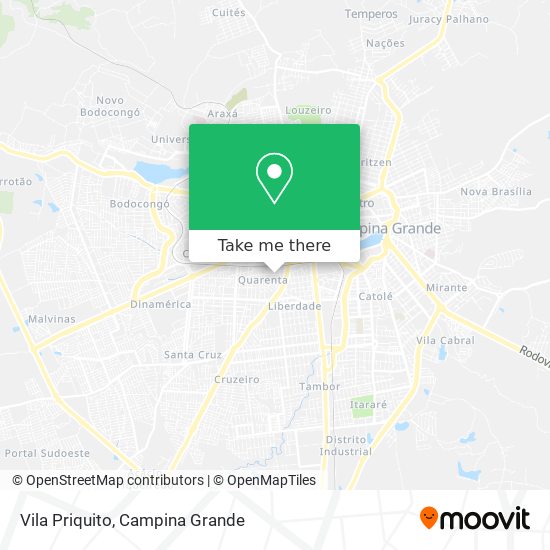 Vila Priquito map