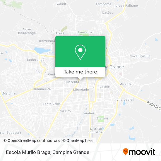 Mapa Escola Murilo Braga