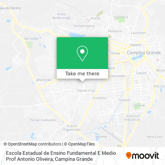 Escola Estadual de Ensino Fundamental E Medio Prof Antonio Oliveira map