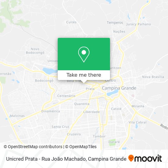 Unicred Prata - Rua João Machado map