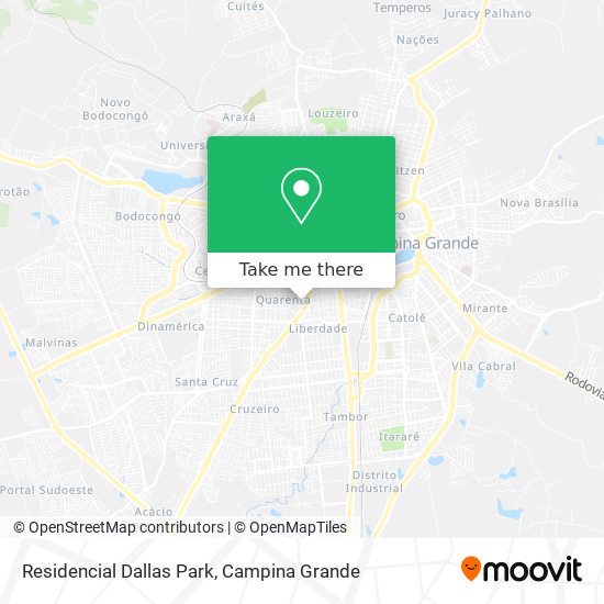 Residencial Dallas Park map