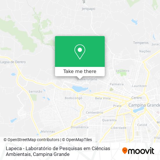 Lapeca - Laboratório de Pesquisas em Ciências Ambientais map