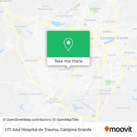 Mapa UTI Azul Hospital de Trauma