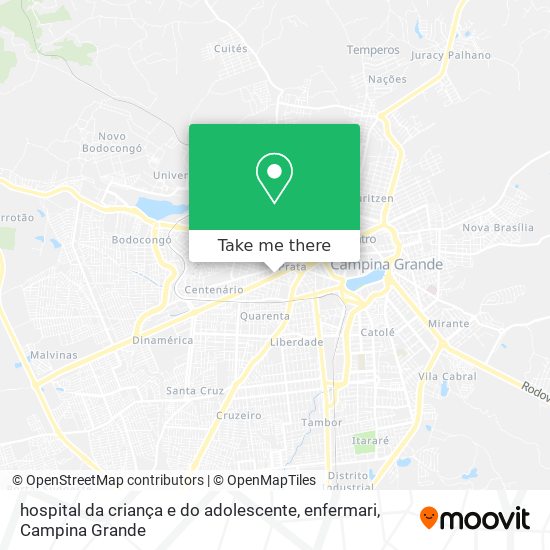 hospital da criança e do adolescente, enfermari map