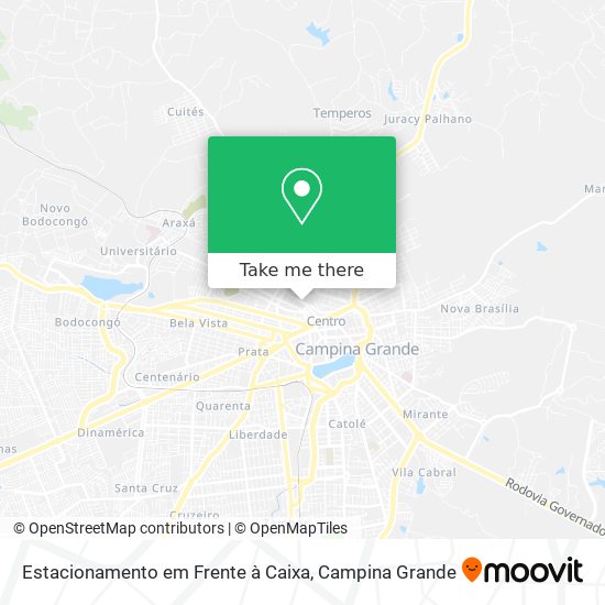 Mapa Estacionamento em Frente à Caixa