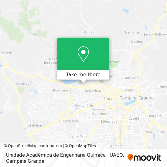 Unidade Acadêmica de Engenharia Química - UAEQ map