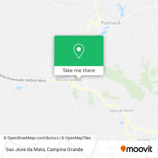 Sao Jose da Mata map