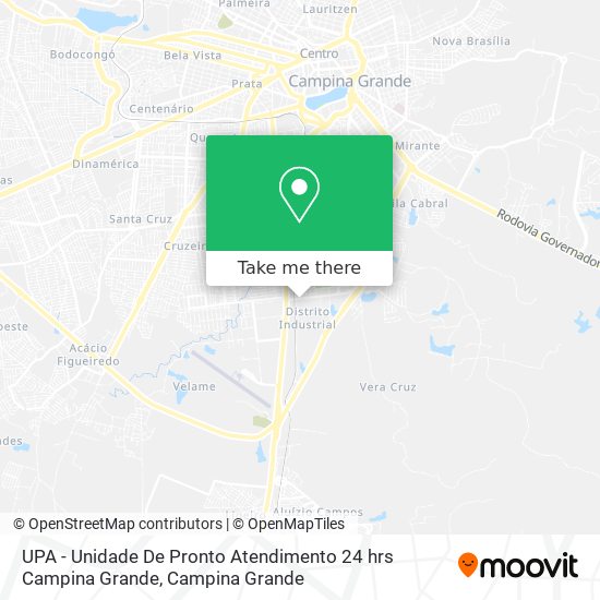 UPA - Unidade De Pronto Atendimento 24 hrs Campina Grande map