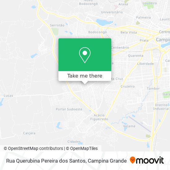 Rua Querubina Pereira dos Santos map