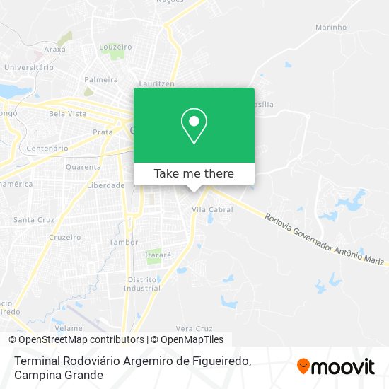 Terminal Rodoviário Argemiro de Figueiredo map