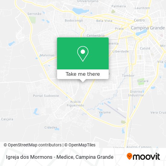 Mapa Igreja dos Mormons - Medice