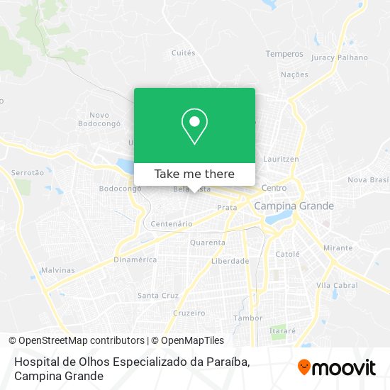 Hospital de Olhos Especializado da Paraíba map