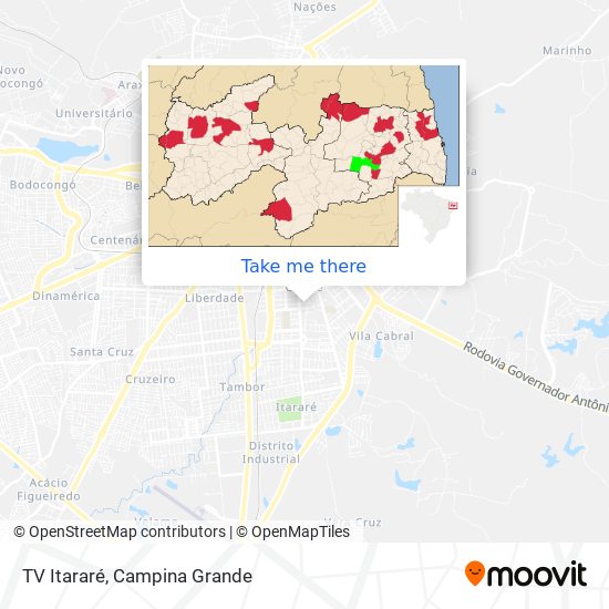 TV Itararé map