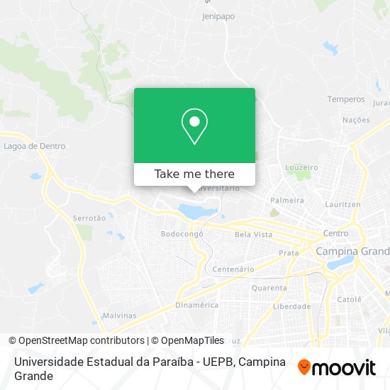 Mapa Universidade Estadual da Paraíba - UEPB