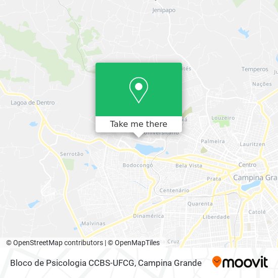 Bloco de Psicologia CCBS-UFCG map