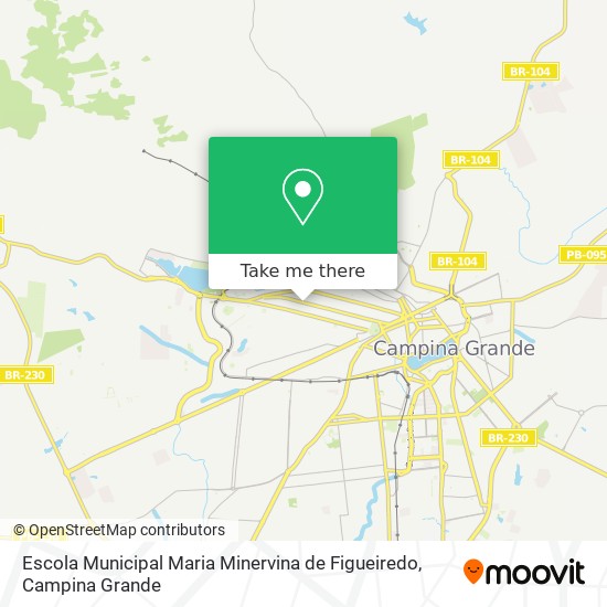 Mapa Escola Municipal Maria Minervina de Figueiredo