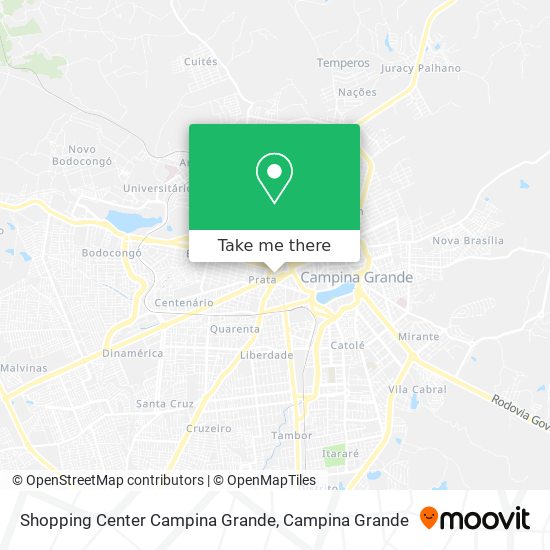 Shopping Center Campina Grande map