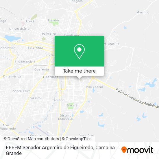 Mapa EEEFM Senador Argemiro de Figueiredo