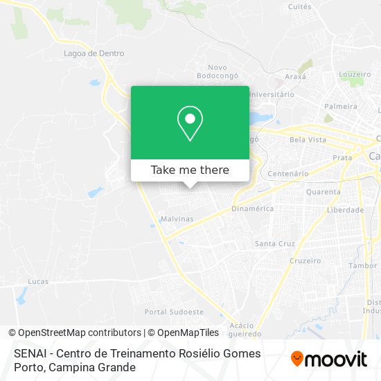SENAI - Centro de Treinamento Rosiélio Gomes Porto map
