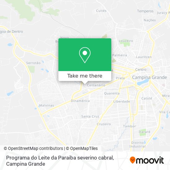 Programa do Leite da Paraiba severino cabral map