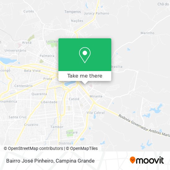 Bairro José Pinheiro map