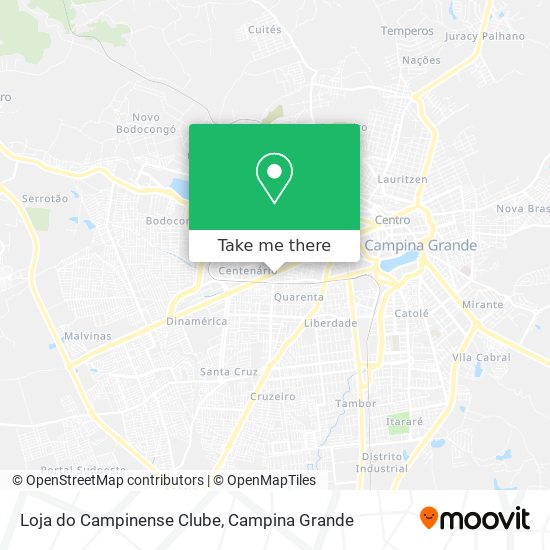 Mapa Loja do Campinense Clube