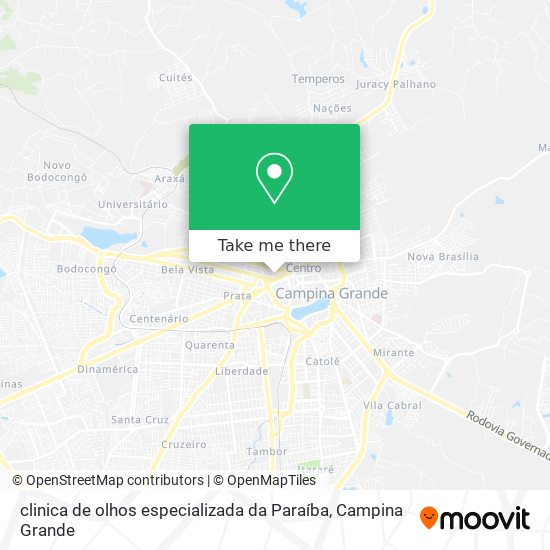 clinica de olhos especializada da Paraíba map