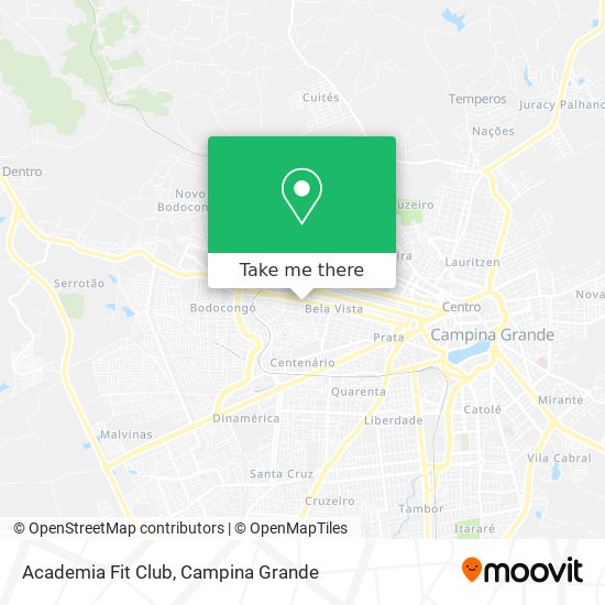 Academia Fit Club map