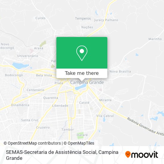 Mapa SEMAS-Secretaria de Assistência Social