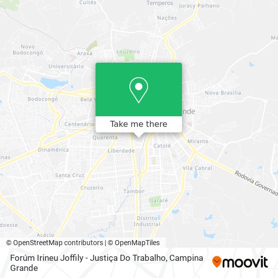 Forúm Irineu Joffily - Justiça Do Trabalho map