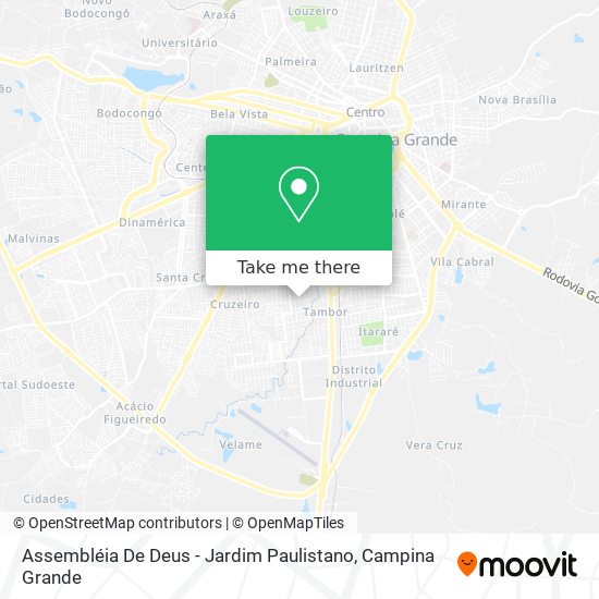 Mapa Assembléia De Deus - Jardim Paulistano