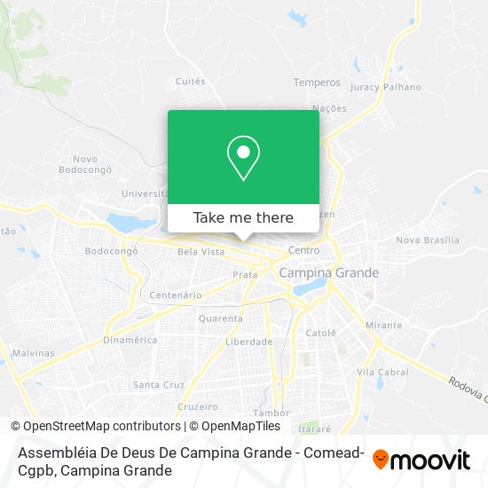 Mapa Assembléia De Deus De Campina Grande - Comead-Cgpb