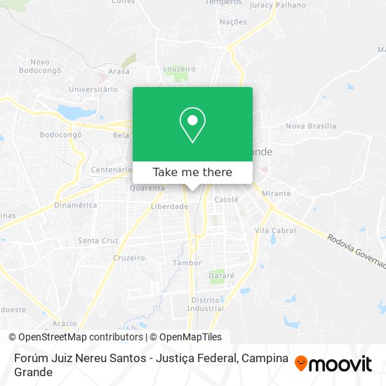 Forúm Juiz Nereu Santos - Justiça Federal map