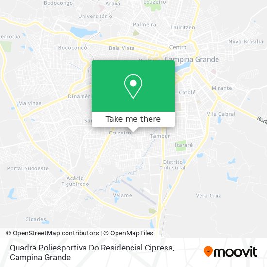 Mapa Quadra Poliesportiva Do Residencial Cipresa