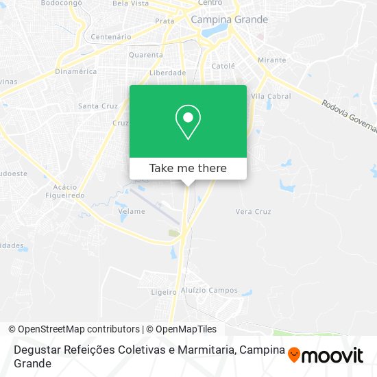 Degustar Refeições Coletivas e Marmitaria map