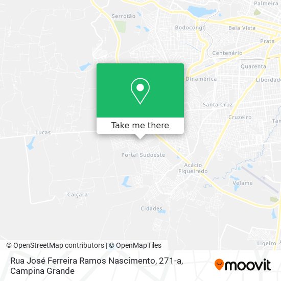 Mapa Rua José Ferreira Ramos Nascimento, 271-a