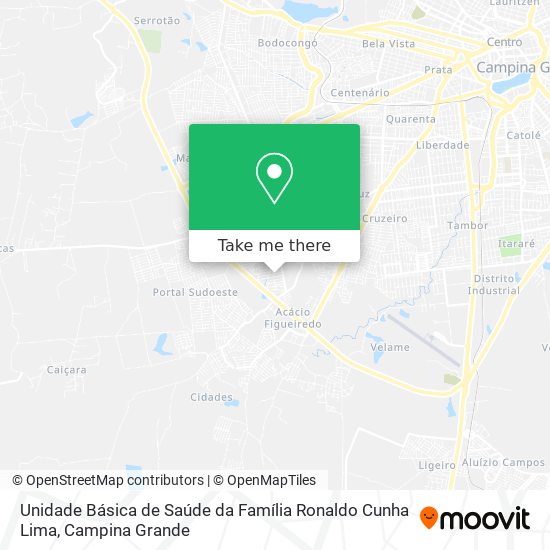 Unidade Básica de Saúde da Família Ronaldo Cunha Lima map