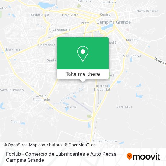 Mapa Foxlub - Comercio de Lubrificantes e Auto Pecas