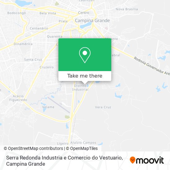 Serra Redonda Industria e Comercio do Vestuario map