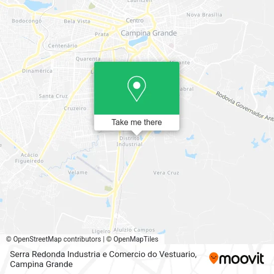 Serra Redonda Industria e Comercio do Vestuario map