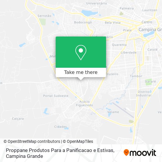 Proppane Produtos Para a Panificacao e Estivas map