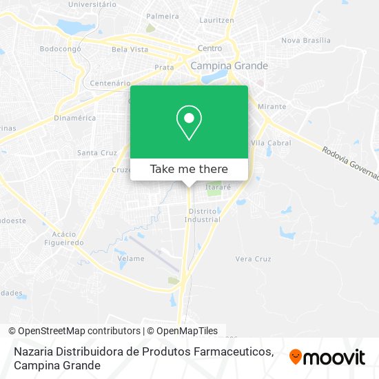 Mapa Nazaria Distribuidora de Produtos Farmaceuticos