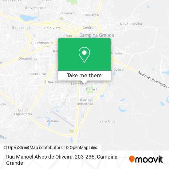 Mapa Rua Manoel Alves de Oliveira, 203-235