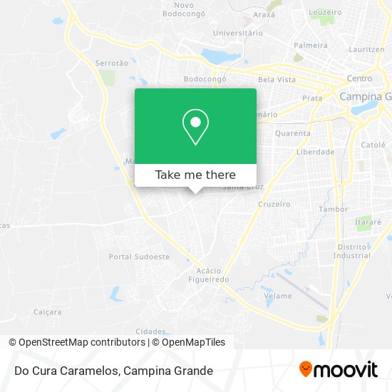 Do Cura Caramelos map